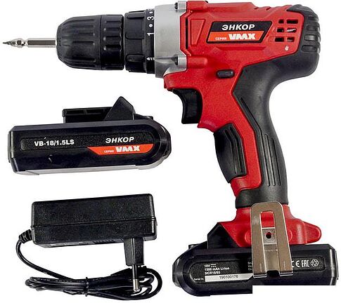 Дрель-шуруповерт Энкор VDS-10/18LS