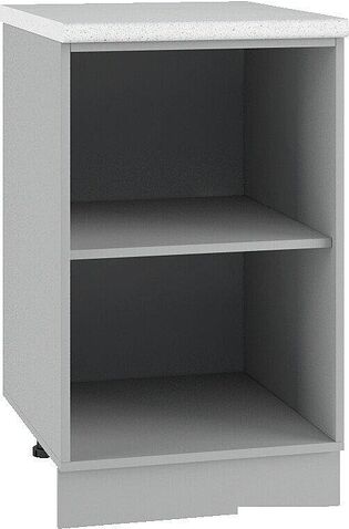 Шкаф напольный ДСВ Тренто С 500 правый (серый/белый)