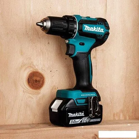 Дрель-шуруповерт Makita DDF485RFE (с 2-мя АКБ, кейс)