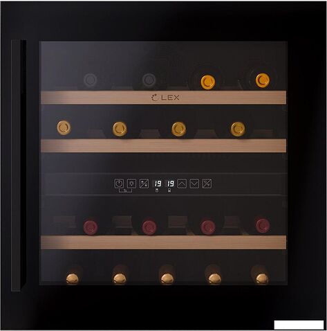 Винный шкаф LEX LWD6036BL Dual Zone