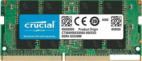 Оперативная память Crucial 16GB DDR4 SODIMM PC4-25600 CT16G4SFRA32A