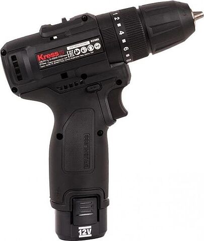 Ударная дрель-шуруповерт Kress KU362.2 (с 2-мя АКБ, сумка)