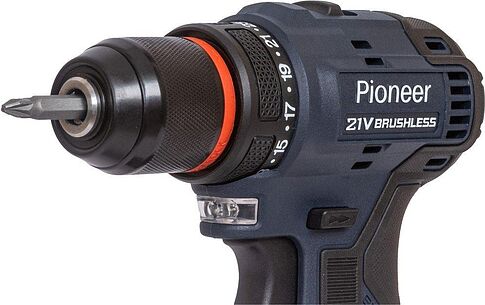 Дрель-шуруповерт Pioneer Tools CD-E2012BL-01C (с 1-им АКБ, кейс)