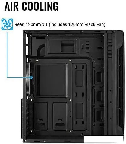 Корпус AeroCool Split Split-A-BK-v1