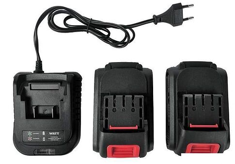 Дрель-шуруповерт WATT WAS-18Li-3 1.018.030.23 (с 2-мя АКБ, кейс)