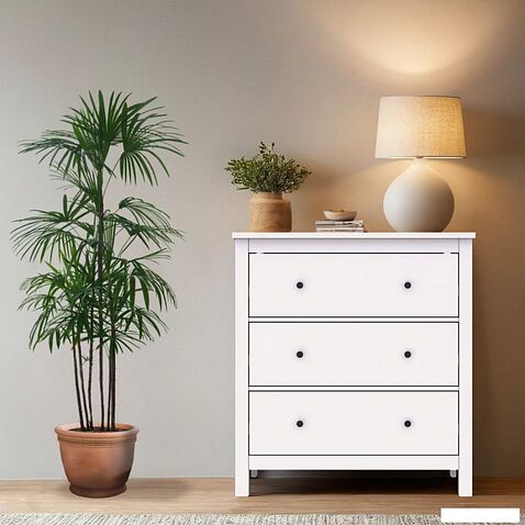 Комод Mio Tesoro Сага 3 ящика 2.08.02.020.1 (белый)