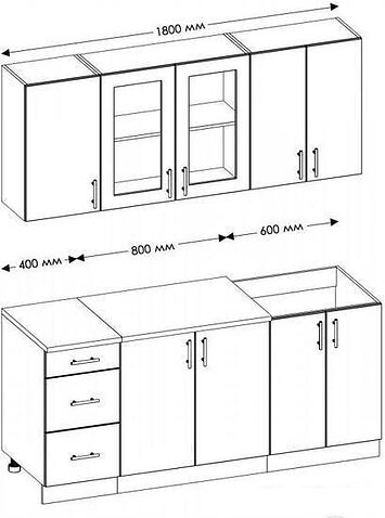Кухня Senira Вяселка 2/1 1.8м