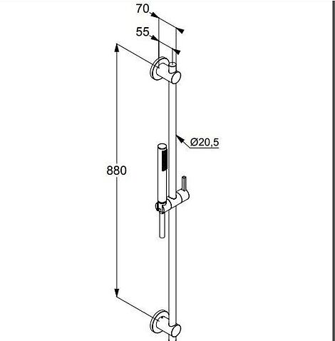 Душевой гарнитур  Kludi Nova Fonte 2084039-15