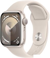 Умные часы Apple Watch Series 9 41 мм (алюминиевый корпус, звездный свет/звездный свет, спортивный силиконовый ремешок M/L) Умные часы Apple Watch Series 9 41 мм (алюминиевый корпус, звездный свет/звездный свет, спортивный силиконовый ремешок M/L)