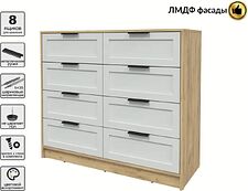 Комод Интерлиния Концепт Тренд КТ-К117 (дуб золотой/грей)