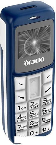 Мобильный телефон Olmio A02 (белый/синий)