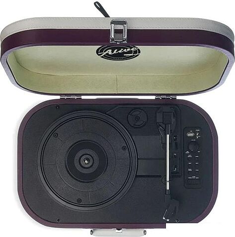 Виниловый проигрыватель Alive Audio Vintage (фиолетовый)
