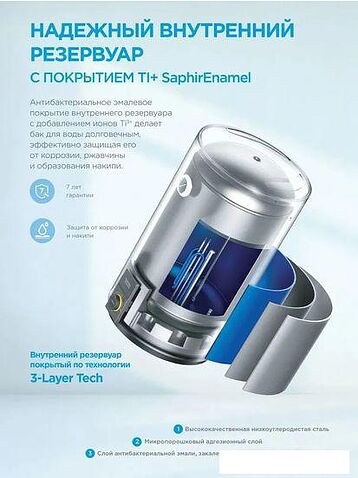 Накопительный электрический водонагреватель Midea HRE MWH-8015-HRE