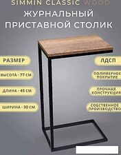 Приставной столик BZT Simmin SCBW001 (черное простое основание/коричневая доска) Приставной столик BZT Simmin SCBW001 (черное простое основание/коричневая доска)