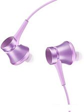 Наушники с микрофоном Xiaomi Mi In-Ear Headphones Basic HSEJ03JY (фиолетовый) Наушники с микрофоном Xiaomi Mi In-Ear Headphones Basic HSEJ03JY (фиолетовый)