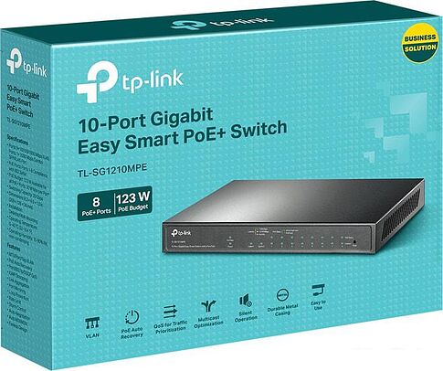 Настраиваемый коммутатор TP-Link TL-SG1210MPE