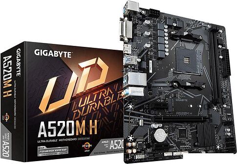 Материнская плата Gigabyte A520M H (rev. 1.0)