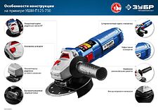 Угловая шлифмашина Зубр УШМ-П115-750