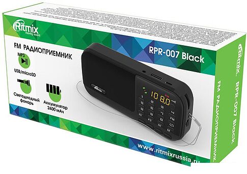 Радиоприемник Ritmix RPR-007 (черный)