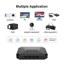 Микро-ПК Chuwi Herobox Intel N100 8+256, Windows 11 Pro Микро-ПК Chuwi Herobox Intel N100 8+256, Windows 11 Pro