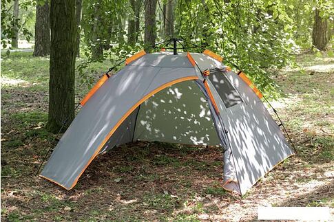 Треккинговая палатка Sundays ZC-TT036-3P v2 (темно-серый/желтый)