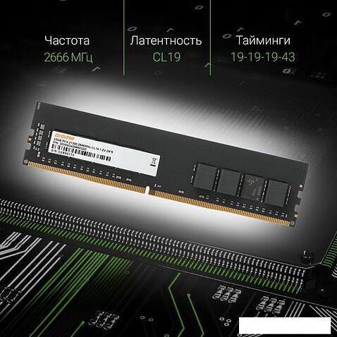 Оперативная память Digma 32ГБ DDR4 2666 МГц DGMAD42666032D