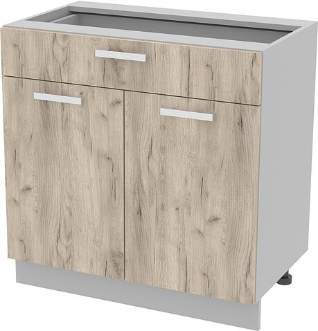 Шкаф напольный Интерлиния Компо НШ80рш1 (дуб серый)