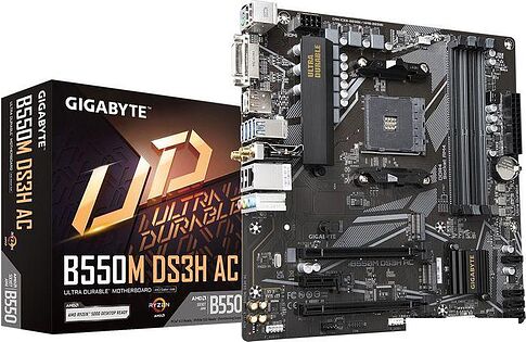 Материнская плата Gigabyte B550M DS3H AC (rev. 1.5/1.6)