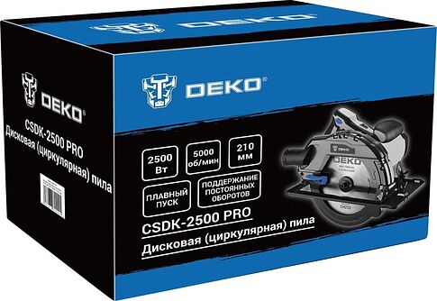 Дисковая (циркулярная) пила Deko CSDK-2500 PRO 085-1153