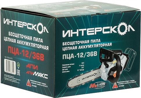 Аккумуляторная пила Интерскол ПЦА-12/36В (без АКБ)