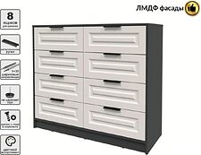 Комод Интерлиния Концепт КТ-К117 Деко (антрацит/кашемир)