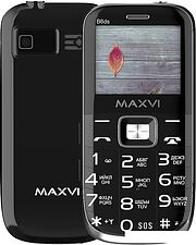 Кнопочный телефон Maxvi B6ds (черный)