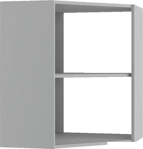 Шкаф навесной ДСВ Тренто ПУ 600 правый (серый/белый)