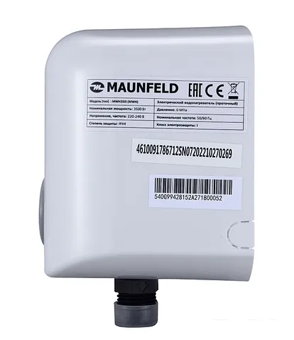 Проточный электрический водонагреватель-кран MAUNFELD MWH35IT