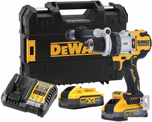 Ударная дрель-шуруповерт DeWalt DCD1007H2T (с 2-мя АКБ, кейс)