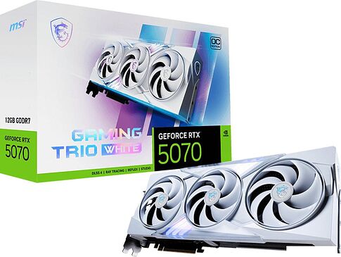 Видеокарта MSI GeForce RTX 5070 12G Gaming Trio OC White