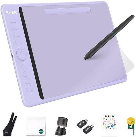 Графический планшет Parblo Intangbo M (сиреневый)