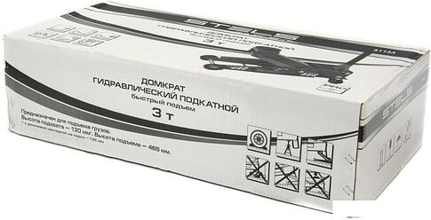 Подкатной домкрат Stels 51133 3т