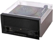 Многофункциональный аудиоцентр Ritmix LP-400B (черный/коричневый)
