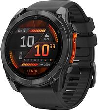 Умные часы Garmin Fenix 8 51мм (серый, черный силиконовый ремешок) Умные часы Garmin Fenix 8 51мм (серый, черный силиконовый ремешок)