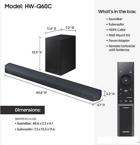 Саундбар Samsung HW-Q60C