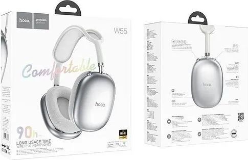 Наушники Hoco W55 (серебристый)