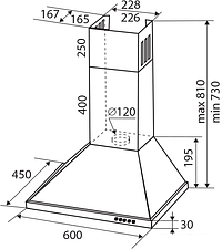 Кухонная вытяжка Zigmund & Shtain K 138.6 B