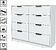 Комод Интерлиния Концепт КТ-К117 (белый платинум/белый платинум)