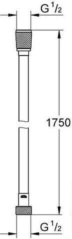 Душевой шланг Grohe Silverflex 1750 мм 28388001