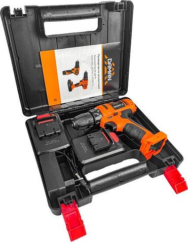 Дрель-шуруповерт Brait DCD21-2 DAMAN (с 2-мя АКБ, кейс)