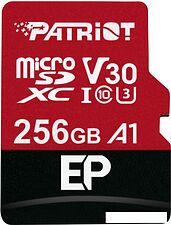 Карта памяти Patriot microSDXC EP Series PEF256GEP31MCX 256GB (с адаптером) Карта памяти Patriot microSDXC EP Series PEF256GEP31MCX 256GB (с адаптером)