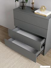 Комод Горизонт Нео 760 4 ящика (серый графит)