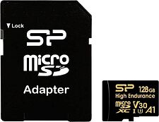 Карта памяти Silicon-Power Golden Series High Endurance microSDXC SP128GBSTXDV3V1HSP 128GB (с адаптером) Карта памяти Silicon-Power Golden Series High Endurance microSDXC SP128GBSTXDV3V1HSP 128GB (с адаптером)