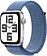 Умные часы Apple Watch SE 2 44 мм (алюминиевый корпус, серебристый/зимний синий, нейлоновый ремешок)